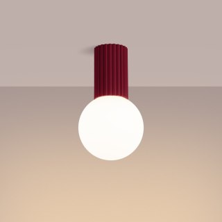 Sollux Lighting Plafon HALO burgund IP44