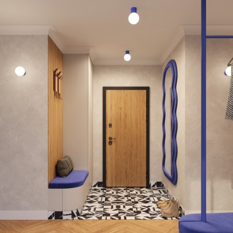 Plafon HALO ultramaryna IP44