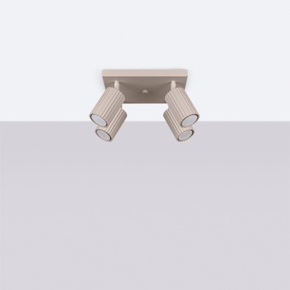 Sollux Lighting Plafon KARBON 4 taupe