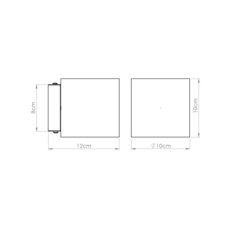 Kinkiet ORBIS beton beżowy