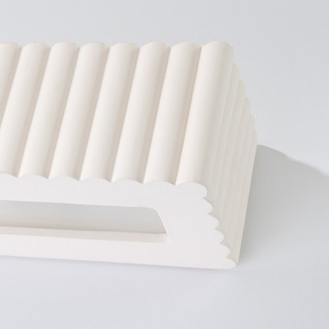 Kinkiet ceramiczny RIGATA biały