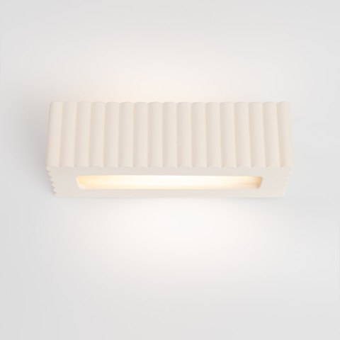 Kinkiet ceramiczny RIGATA biały