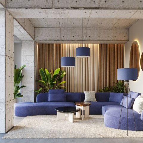 Lampa podłogowa NEVIA granat