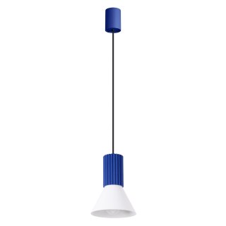 Lampa wisząca ESTRIA 1 biała/ultramaryna