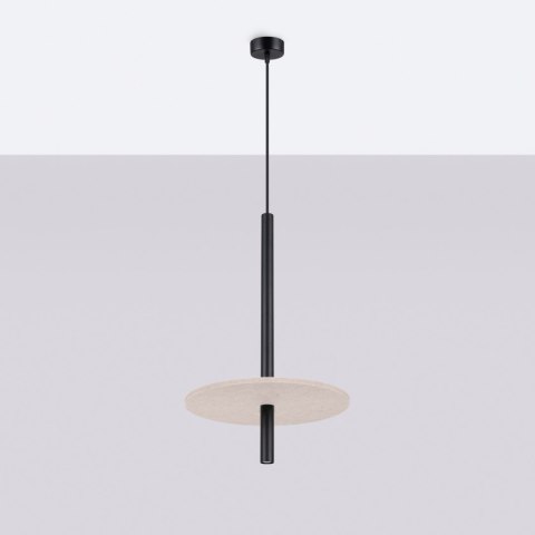Lampa wisząca FELTRO 1 czarna/beżowa