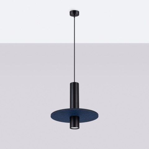Lampa wisząca PELTA 1 czarna/granatowa