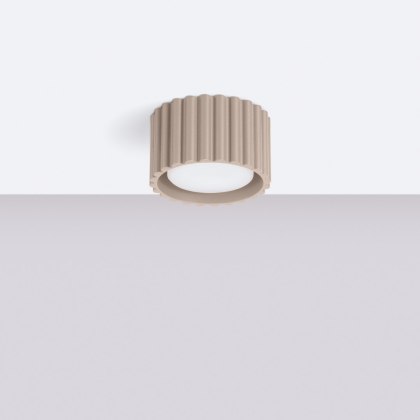 Sollux Lighting Plafon AURA 1 taupe Gx53
