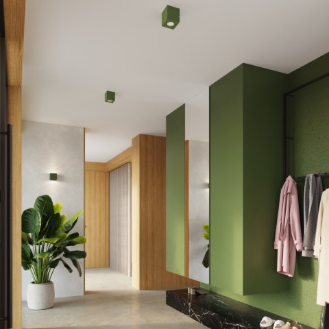 Plafon QUAD beton zielona oliwka