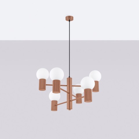 Żyrandol HALO 6 mocca