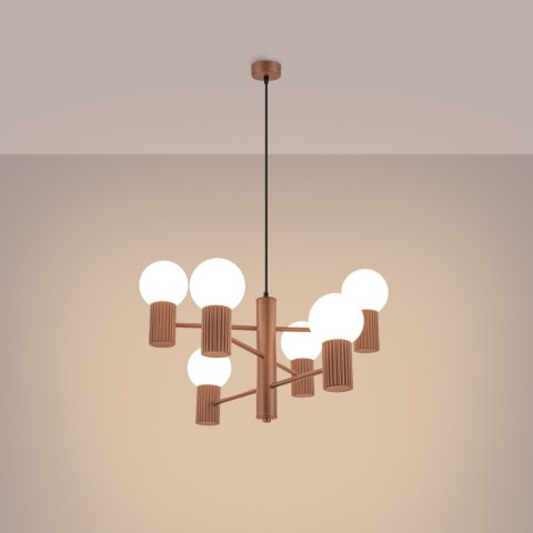 Żyrandol HALO 6 mocca