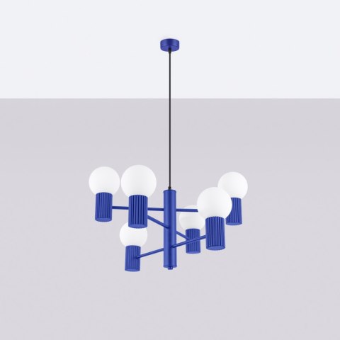 Żyrandol HALO 6 ultramaryna