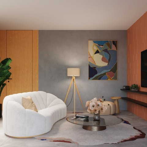 Lampa podłogowa NATT taupe