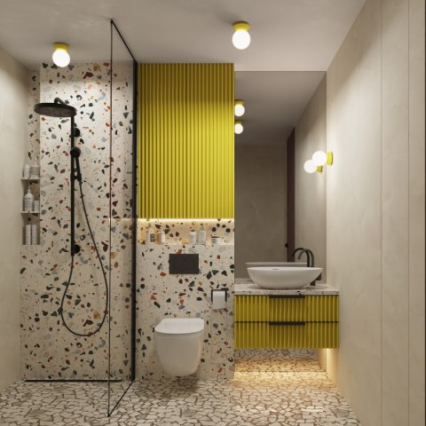 Plafon ZORI żółty IP44