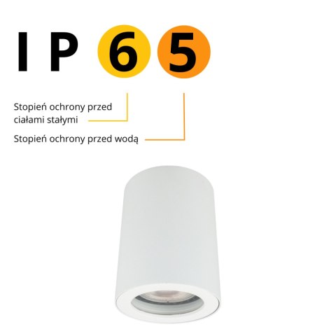 Oprawa natynkowa Faro biała IP65 1xGU10 Light Prestige