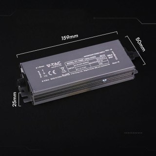 Zasilacz do LED hermetyczny SLIM V-TAC 60W 12V 5A IP67 filtr EMI VT-13060
