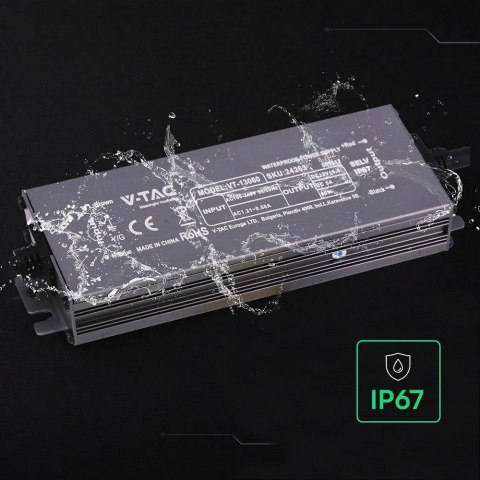 Zasilacz do LED hermetyczny SLIM V-TAC 60W 12V 5A IP67 filtr EMI VT-13060