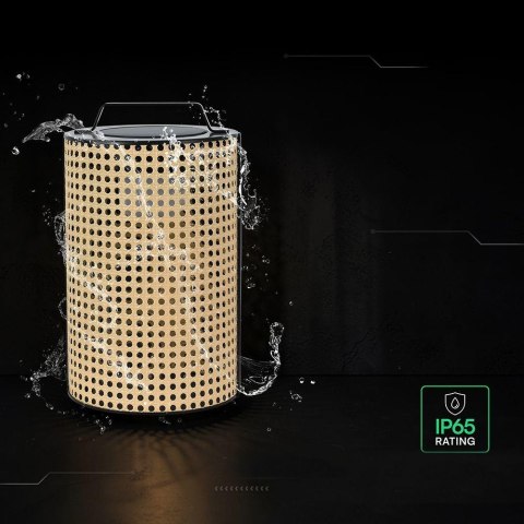 1.2W LED Solar Lamp With Lithium Battery (20*20*34cm) 2800K-3200K