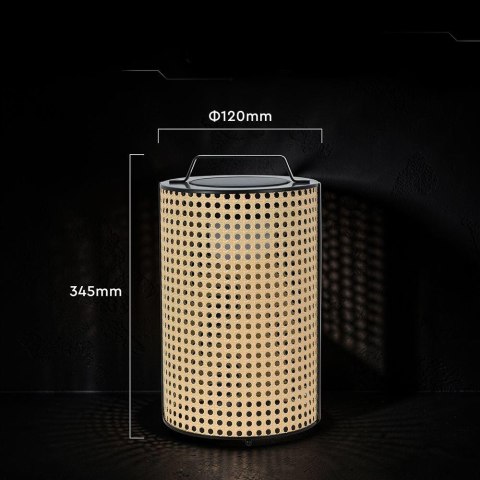 1.2W LED Solar Lamp With Lithium Battery (20*20*34cm) 2800K-3200K