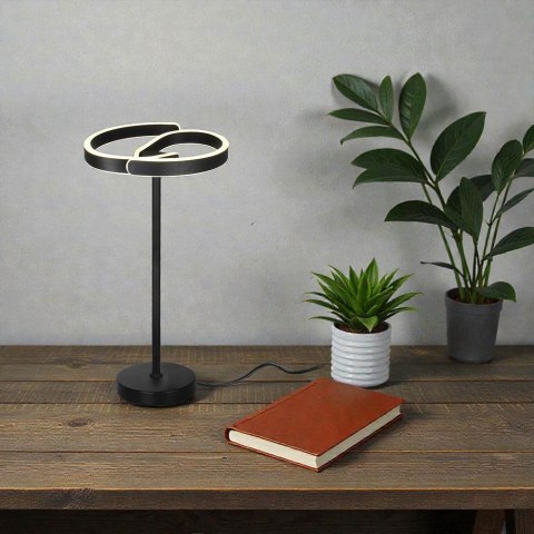 25W LED DECORATIVE TABLE LIGHT 4000K MATT BLACK