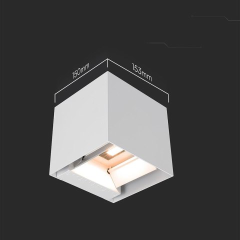 3W LED Solar Wall Light 3in1 White Body IP65 Charging Type C PIR Sensor
