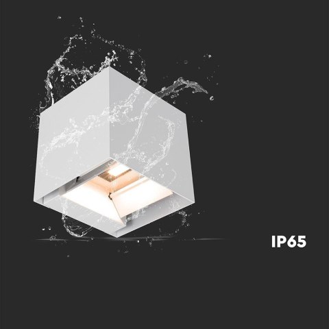 3W LED Solar Wall Light 3in1 White Body IP65 Charging Type C PIR Sensor