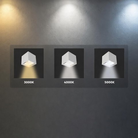 3W LED Solar Wall Light 3in1 White Body IP65 Charging Type C PIR Sensor