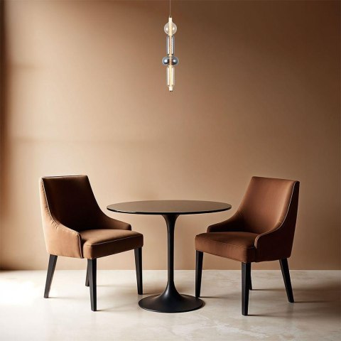 9W LED Decorative Light Hanging D100*H1500 3000K Brass+Transparant