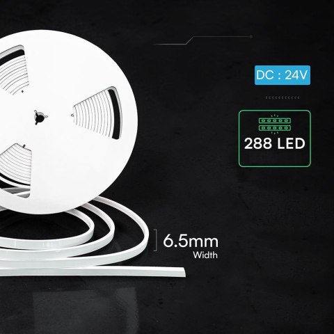 9W/M LED NEON STRIP LIGHT 6500K IP65 24V (10M/ROLL)(PRICE/M)