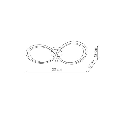 Azina 2 Plafon złota LED Light Prestige