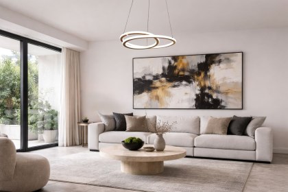 EDEN lampa wisząca złoty 32W LED zmienna barwa światła Candellux