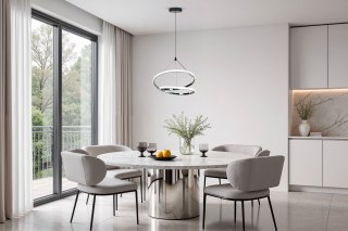 LOCO – czarna lampa wisząca LED 30W ZMIENNA BARWA ŚWIATŁA