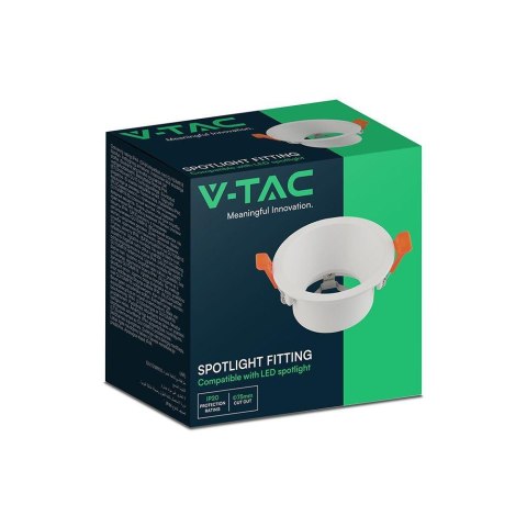 Oczko V-TAC aluminiowe GU10 białe okrągłe ruchome głębokie VT-4203RD 3 lata gwarancji