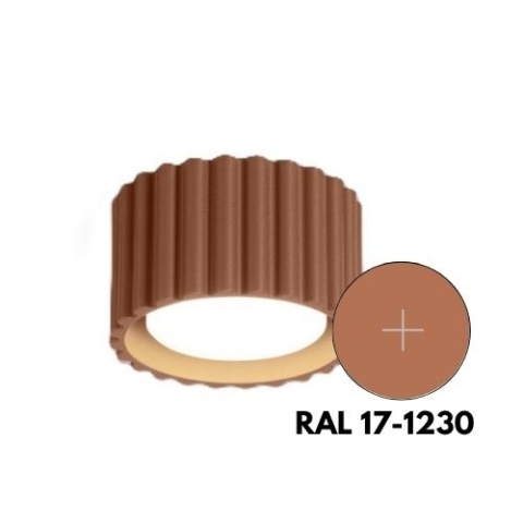 Plafon TUBA RYFLOWANA KARBOWANA  AURA 1 moccaa Gx53 Sollux