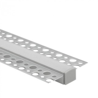 Profil do taśm LED podtynkowy anodowany + klosz mleczny 200cm