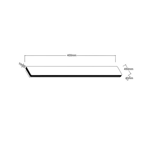 Light Prestige Kinkiet Bodo 40 cm czarny IP54 LED CCT