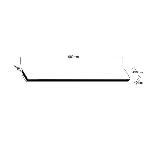 Light Prestige Kinkiet Bodo 90 cm czarny IP54 LED CCT
