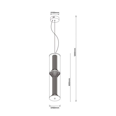 Light Prestige Lampa wisząca Aeris 2 dymna LED CCT