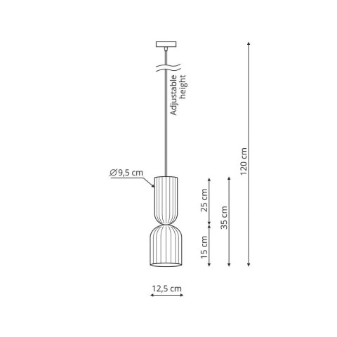 Light Prestige Lampa wisząca Balera czerwona