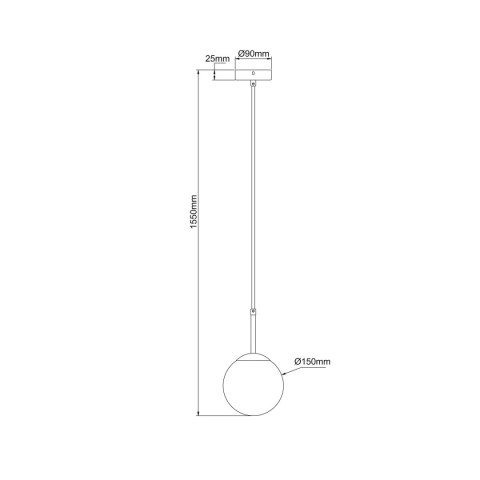 Light Prestige Lampa wisząca Dorado czarna 1xE14