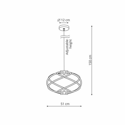 Light Prestige Lampa wisząca Kandor czarna LED CCT