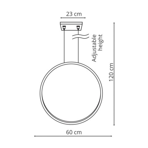 Light Prestige Lampa wisząca Mirror S biała IP44 LED CCT
