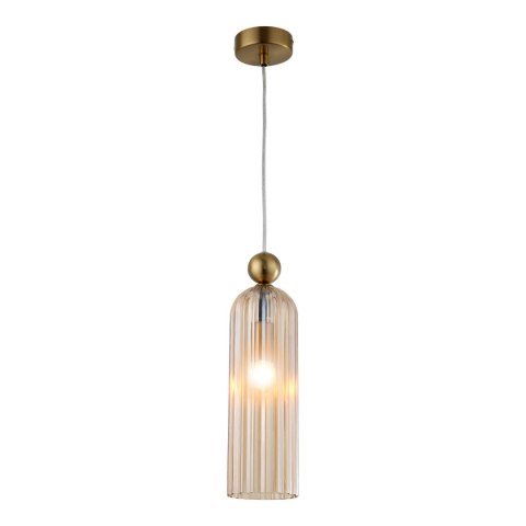 Light Prestige Lampa wisząca Piega 1 Bursztynowa 1xE14