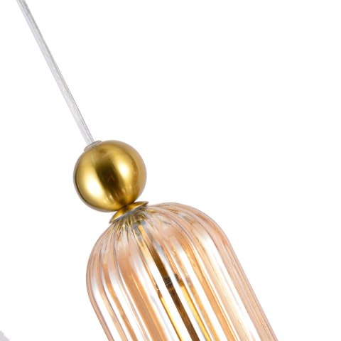 Light Prestige Lampa wisząca Piega 1 Bursztynowa 1xE14