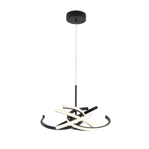 Light Prestige Lampa wisząca Spider 48 cm czarna LED CCT