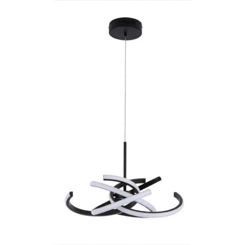 Light Prestige Lampa wisząca Spider 48 cm czarna LED CCT