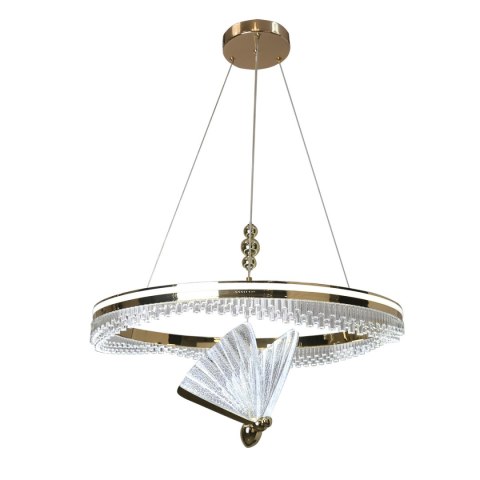 Light Prestige Lampa wisząca Marissa Cristal złota LED CCT