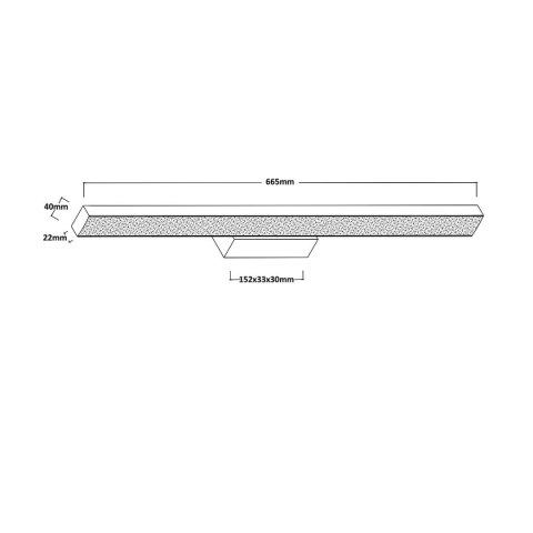 Light Prestige Kinkiet Aqua 66,5 cm czarny IP44 LED CCT