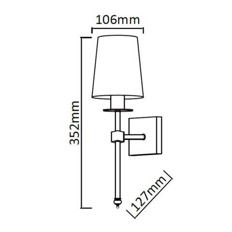 Light Prestige Kinkiet Casoli patyna 1xE14