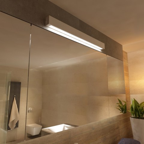 Light Prestige Kinkiet Ibros 93 cm biały IP44 LED 4000K