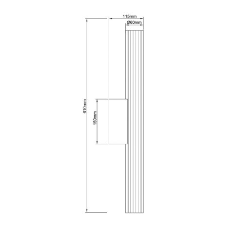Light Prestige Kinkiet Linea 61 cm złoty LED CCT